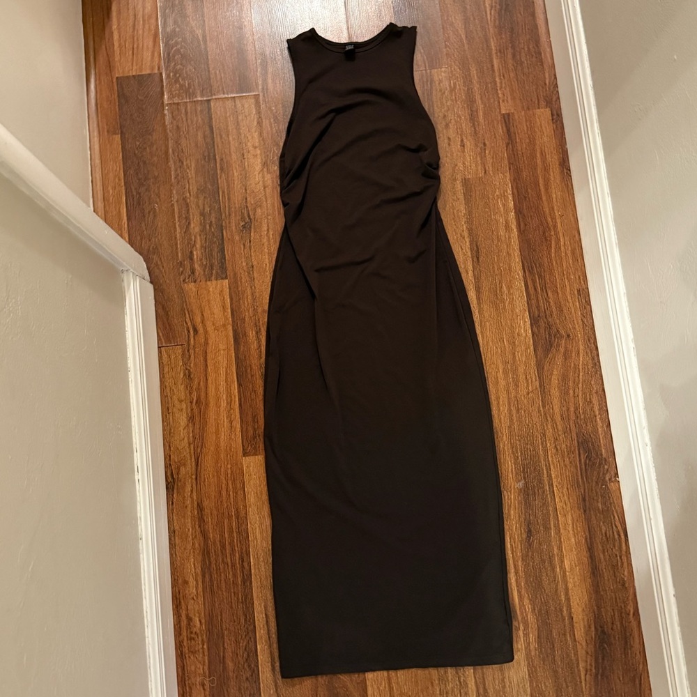 Brown stretchy dress